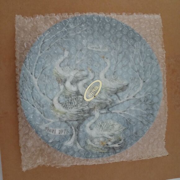 Haviland The 12 Days of Christmas 6 Geese a Laying Plate Original Box 8.25" - Picture 12 of 14